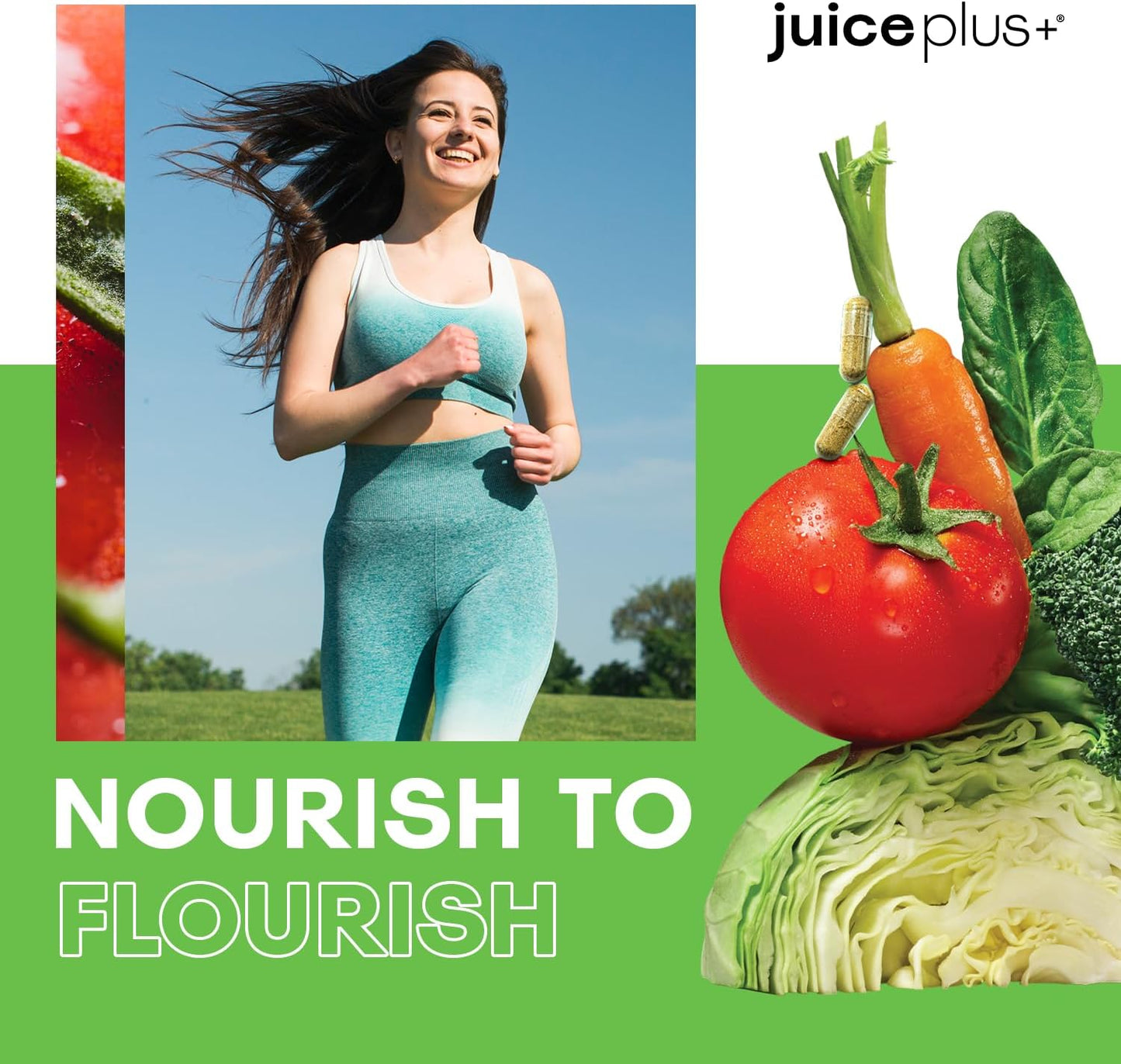 JuicePlus+ Vegetable Blend Capsules – Plant-Based Whole Food Supplement (60 Servings)